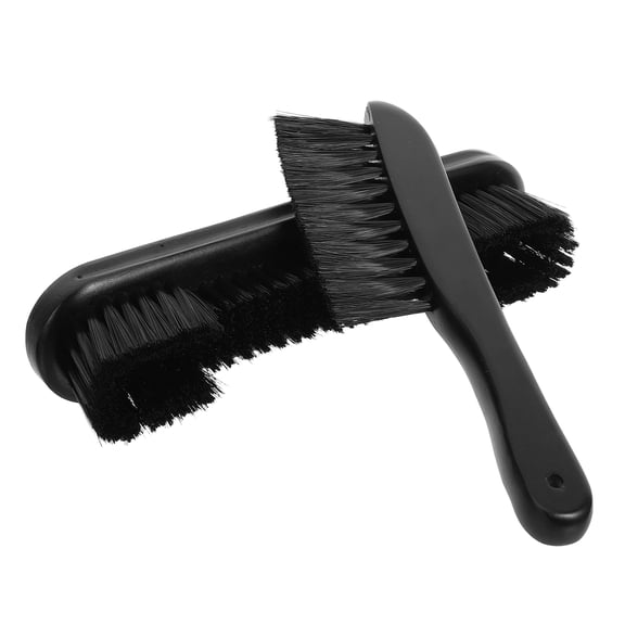 OUNONA Billiards Pool Table Brush Set Black for Effective Felt and Rail Cleaning Maintenance Accessories