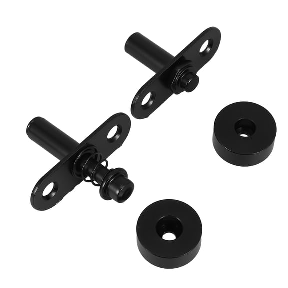 OUNONA Heavy Duty Black Pivot Hinge Set for Screen and Folding Partition Doors, Hardware Replacement Kit