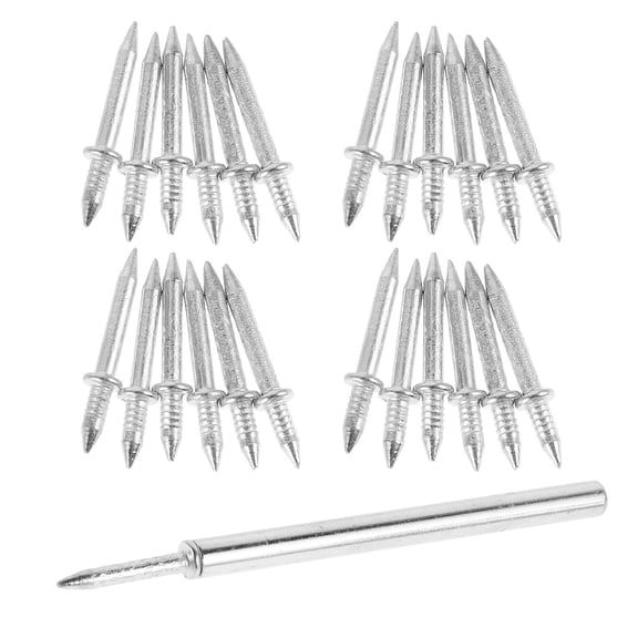 OUNONA Seamless Double Skirting Nails Threaded Wall Support Invisible Fixing Set