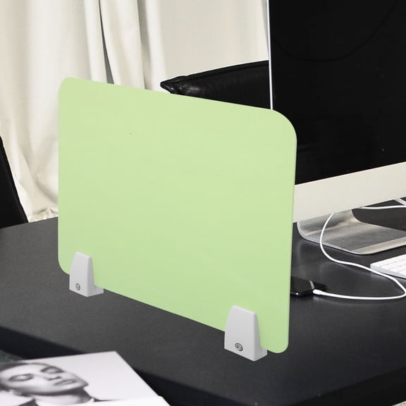 OUNONA 1Set Self Standing Sneeze Guard Panel for Desk Protective Barrier in Green