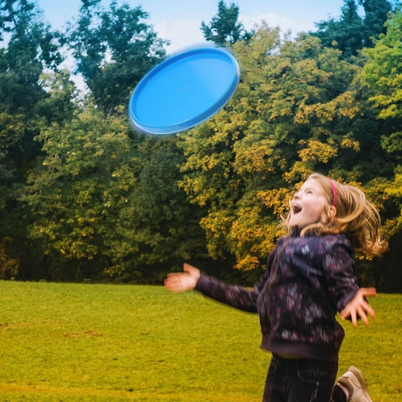 WEAVILUX Softball Throwing Disc TPE Blue 1Pack for Training Aid