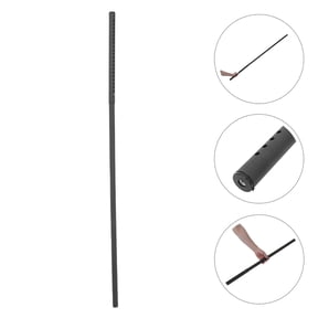OUNONA 1Set Telescoping Door Security Bar in Black for Sliding Patio and Entry Doors