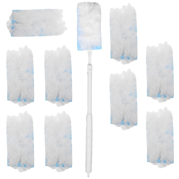 OUNONA 1Set Telescoping Microfiber Duster with Lightweight Extendable Handle for Home and Office