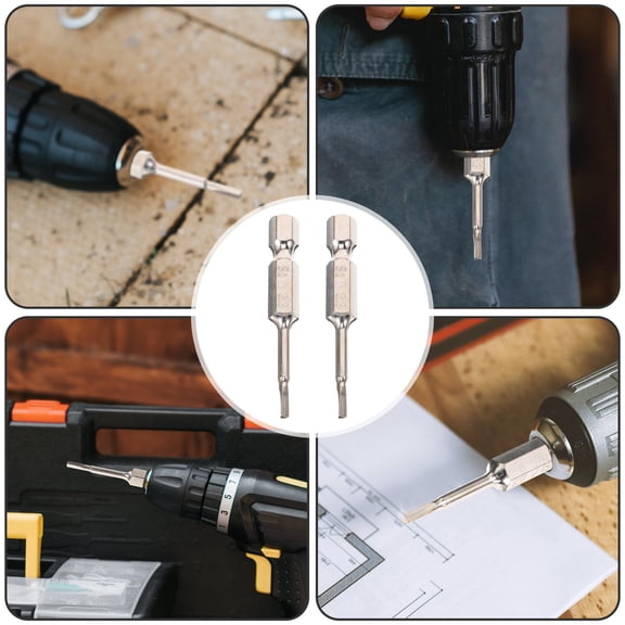 OUNONA Triangle Screwdriver Bit Set, Double-Ended Steel Bits for Electronics, Home Appliance Repair, 1 Set