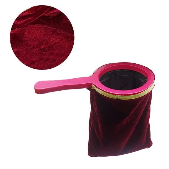 OUNONA 1Pc Red Professional Trick Props Bag Easy to Hold for Stage Use