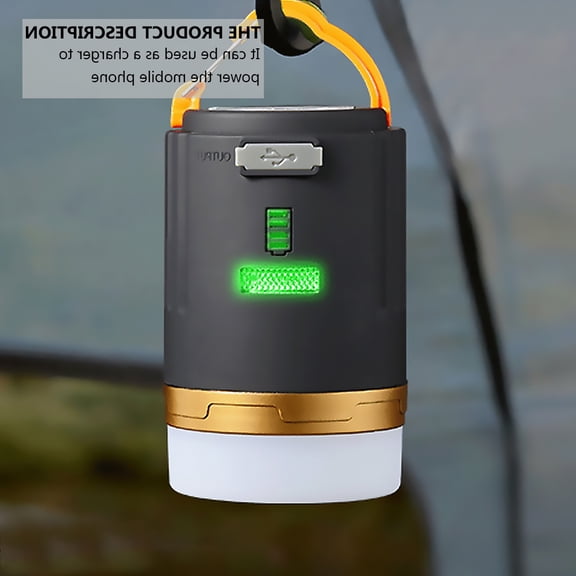 OUNONA 1Set Waterproof LED Flashlight with Frosted Lampshade and USB Charging for Travel