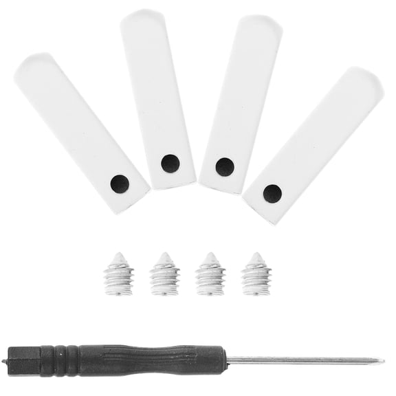OUNONA 1Set Durable Metal Aglets Zinc Alloy Shoelace Tips Replacement for Shoelace Accessories White
