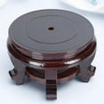 thumbnail image 1 of OUNONA Dark Brown Wooden Display Stand for Vase, Flowerpot, Fish Bowl - Versatile Home Decor, 1 of 8