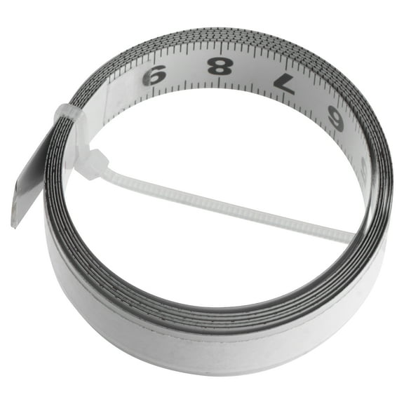 OUNONA 1m Steel Miter Track Tape Measure with Self-Adhesive Metric Scale Ruler for Woodworking and Precision Measuring