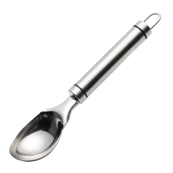 OUNONA 1pc Stainless Steel Ice Cream Scoop Spoon, Creative Dessert Spoon for Restaurant Use