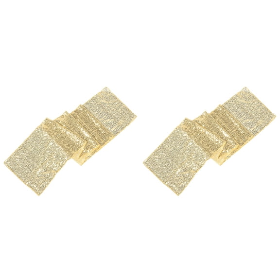 OUNONA  2 Count Iridescent Sequin Table Runner Attractive Charming Decor