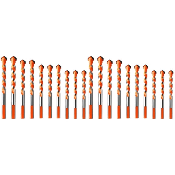 OUNONA 2 Count Masonry Drill Auger Set Drills for Tile Hole Opener