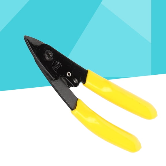 OUNONA 2 Fiber Wire Stripper FTTP Tool for Repairing Yellow PVC and Carbon Steel Ergonomic Handle 6.5 Inches