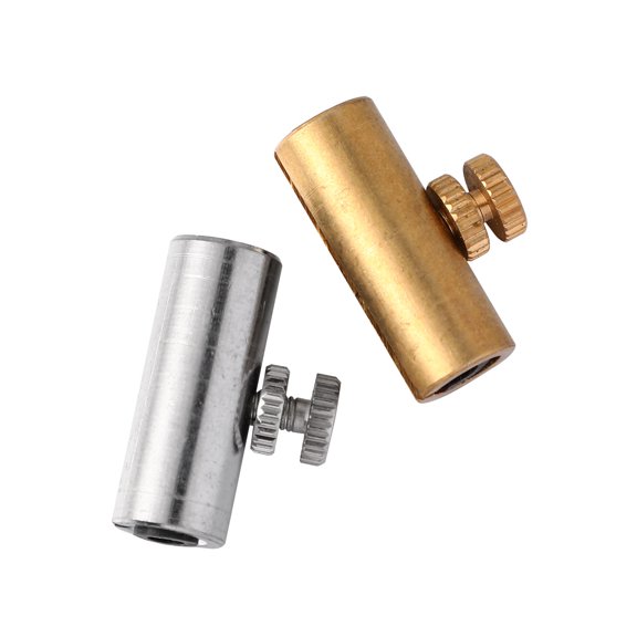 OUNONA 2 PCS Acoustic Tone Wolf Sound Instrument Accessory 1.5X0.9cm Silver