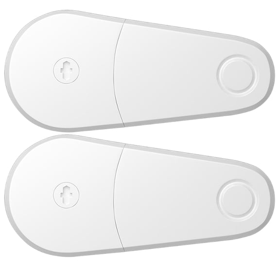 OUNONA 2Pcs Child Safety Cupboard Lock for Home Use White ABS Finger Protection