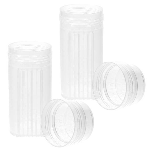 OUNONA 2-Pack Clear Plastic Slide Staining Containers for Lab and Testing, and Easy to Clean