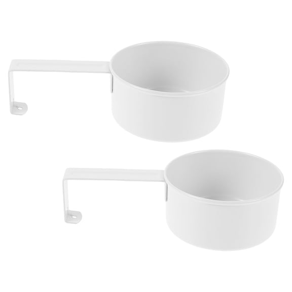 OUNONA 2-Pack Iron Measuring Scoops with Hanging Hooks for Flour, Rice, Kitchen Storage, and Accurate Portion Control Tools