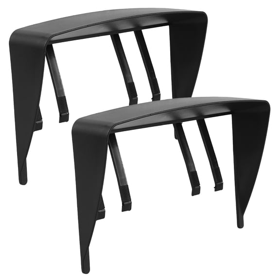 OUNONA 2Sets Vehicle GPS Navigation Sun Shade Plastic Black Universal Fit Easy Installation