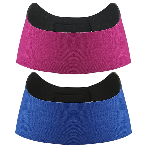 OUNONA 2-Pack Portable Bathing Headbands for Swimmers with Ear