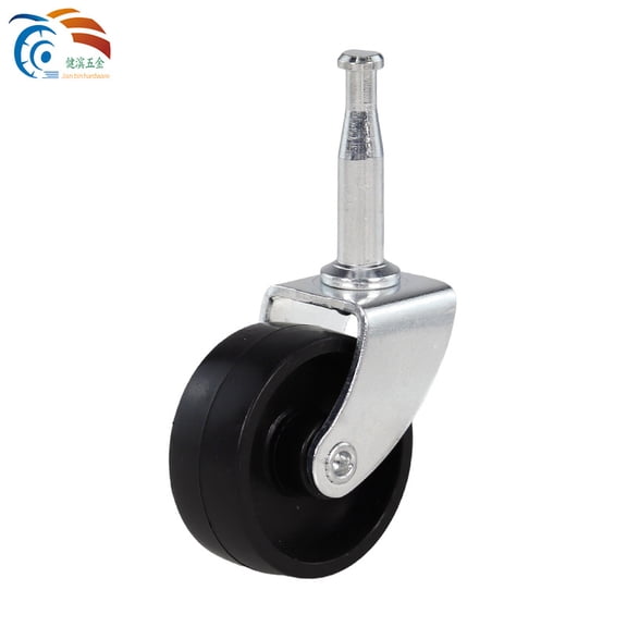 OUNONA 2-Pack Silent Furniture Caster Wheels with Quick Install Stem for Coffee Table, Sofa, Office Chair - Smooth Rolling Home & Office