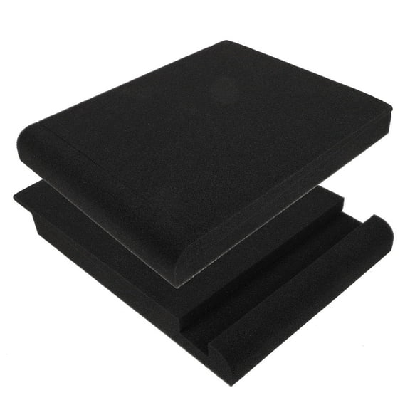 OUNONA 2Sets Speaker Isolation Pads High Density Polyurethane Soundproof Cushions for Studio