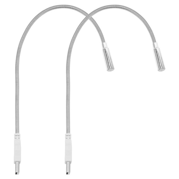 OUNONA 2-Pack USB Keyboard LED Lamp with Flexible Gooseneck, Reading Light for Laptop, Notebook, and Desk Use