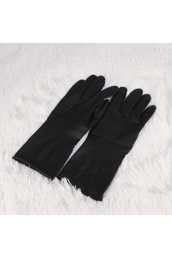 barber gloves Hair Dye Gloves Plastic S in Coloring for Women Cleaning 2 Pairs
