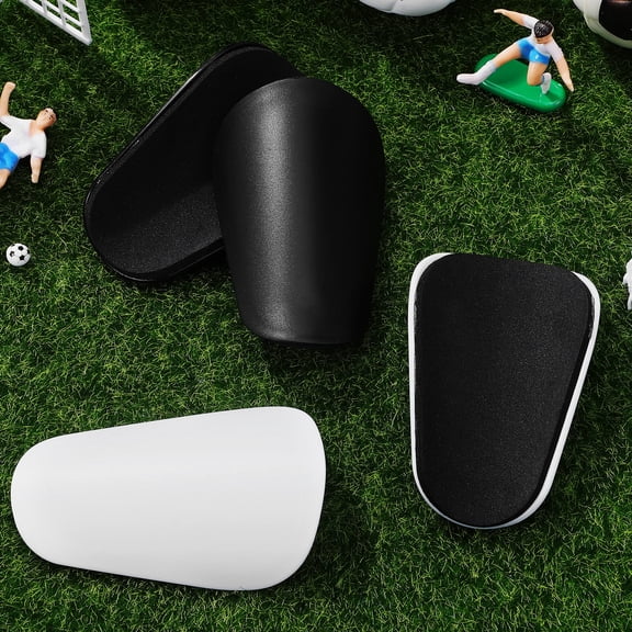 OUNONA 2 Pairs Shin Guards with EVA Padding, Sports Shin Pads for Soccer, Football, and Fan Gear