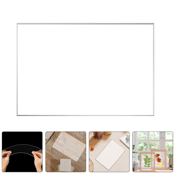 OUNONA 2 Pcs Thick Acrylic Invitation Blanks Transparent Boar Pallet for Crafting and Event Invitations