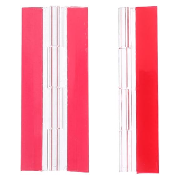 Tineasur Clear Acrylic Self-Adhesive Cabinet Door Hinges for Furniture Repair, Home Improvement, and Projects
