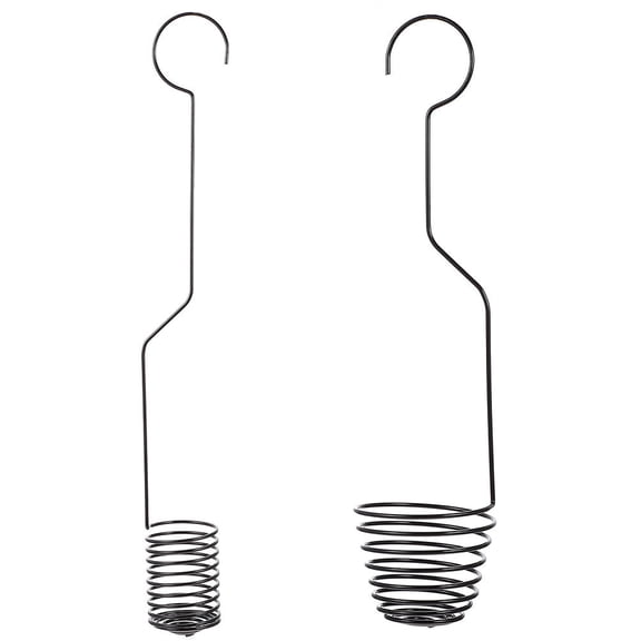 DRAFIDEEP Hangers for Air Plants Tillandsia Display Planter Hanger Black 2Pcs 14.93X3.54X3.54in