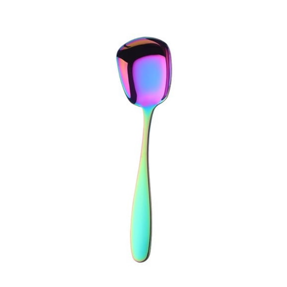 OUNONA 2 Pcs Appetizer Spoon 304 Stainless Steel Rust Resistance for Banquet Students
