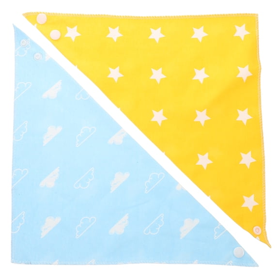 OUNONA  2 Pcs Baby Bibs for Eating Drool Girl Bag The Wire Bow Purse Charm Newborn