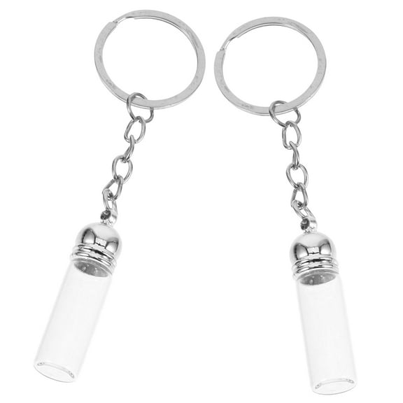 OUNONA  2 Pcs Backpack Accessories for Women Portable Billiards Charming Keychain Mini Woman Silver