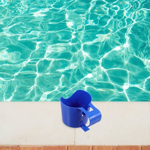 OUNONA  2 Pcs Bathtub Wine Glass Holder Pool Cup Holders for Drinks Blue