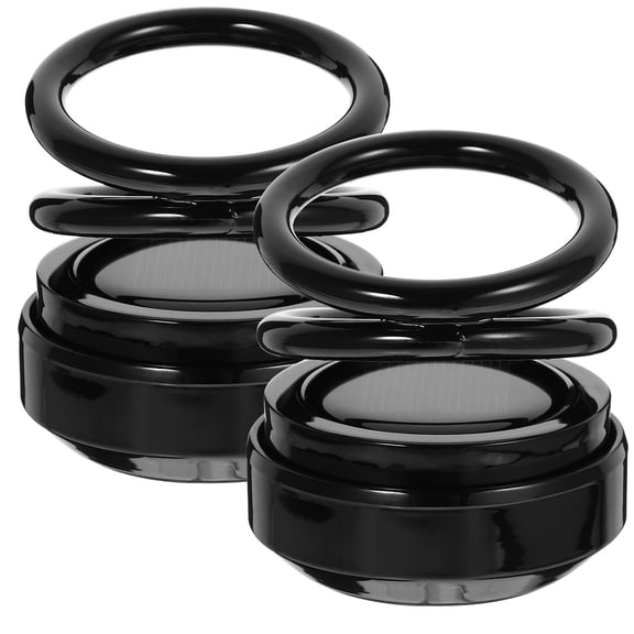 OUNONA 2 Pcs Beads Diffuser Suspended Rotating Aromatherapy Seat 6.00X6.00X6.00CM Black