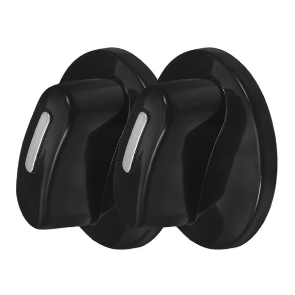 OUNONA 2 Pcs Belt Timer Switch Knob 4.00X4.00X2.00CM Black
