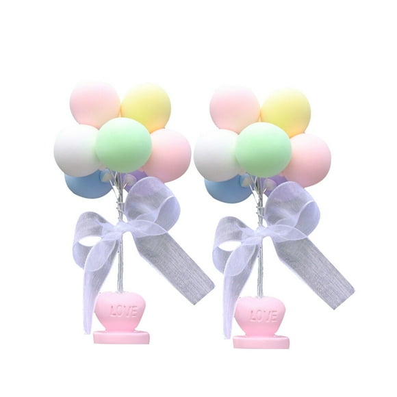 OUNONA  2 Pcs Birthday Decorations Helium Tanks for Balloons Colorful