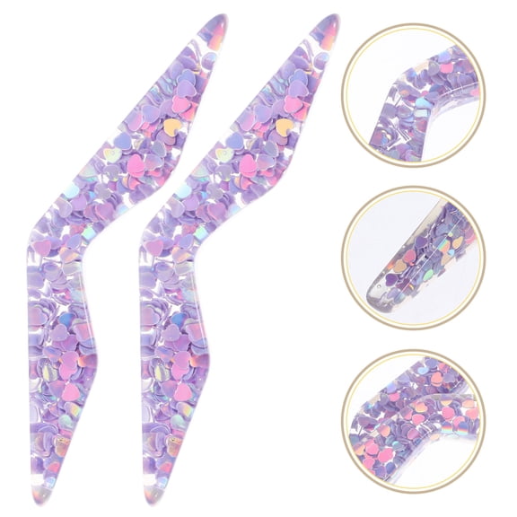 OUNONA  2 Pcs Bookmark Resin Crafts Thumb Lover with Tassel Bookmarks