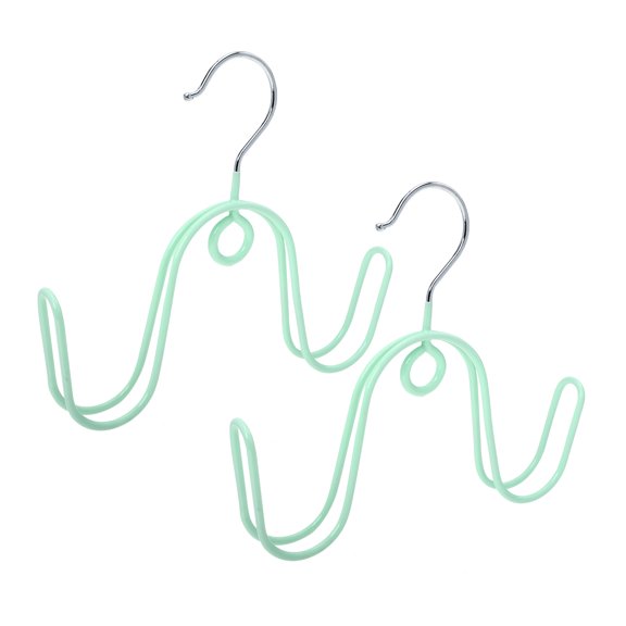 OUNONA 2 Pcs Boots Hanger Shoes Hanging Hooks Slippers for Outdoor Racks Green
