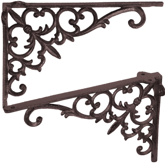 OUNONA  2 Pcs Bracket for DIY Floating Shelves Brackets Decorative Shelf Sturdy Support