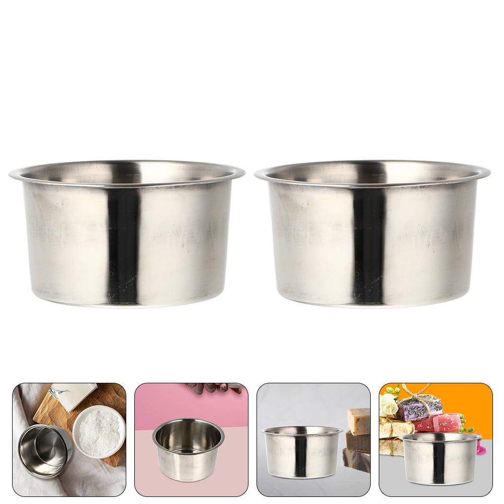 OUNONA 2 Pcs Butter Melting Pot Handmade Soap Making Tools