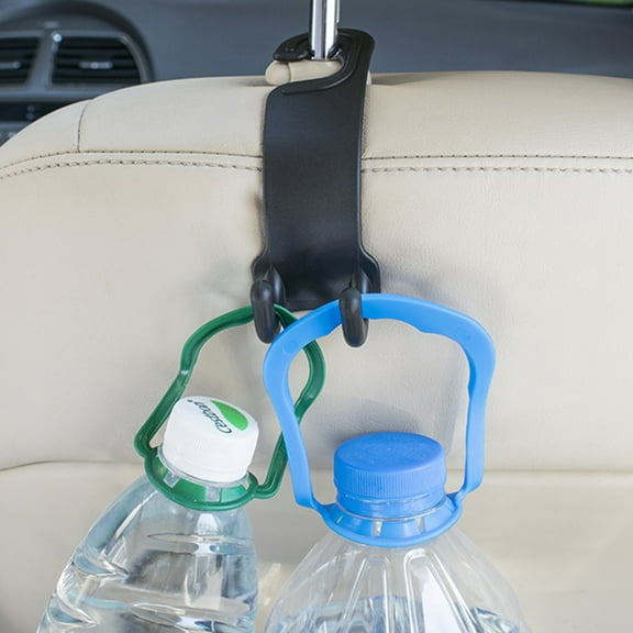 OUNONA 2 Pcs Car Back Seat Pothook Vehicle Hanger Multipurpose Bag Man Black