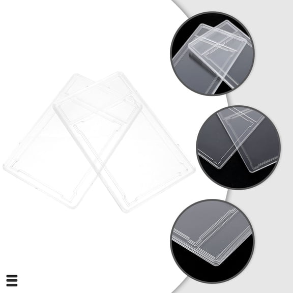OUNONA 2 Pcs Card Holders Cards Rating Box Game Card Protector 13X8.5cm