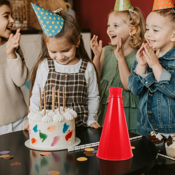 OUNONA  2 Pcs Cheer Megaphone for Party Prop Toy Sport Cheering Props Red