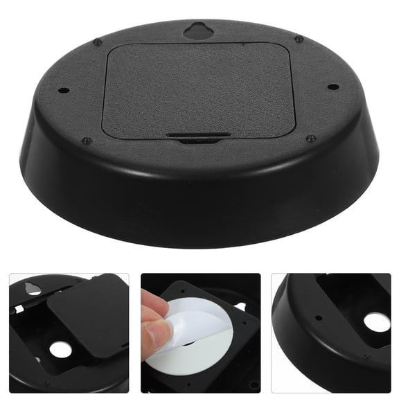 WEAVILUX Black Plastic Clock Mechanism Cover 2Pack 11.8x4.7in