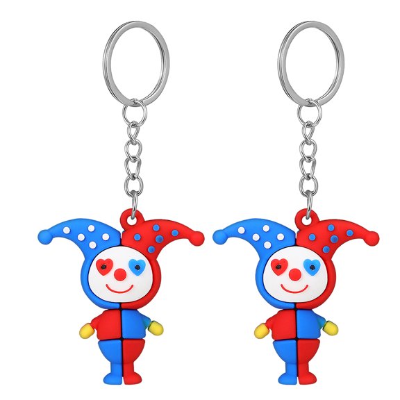OUNONA 2 Pcs Clown Keychain Lanyard Bracelet of The Lid Keychains Lovers