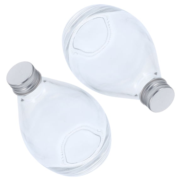 OUNONA  2 Pcs Crafts Small Bottles Sample Jars Apothecary with Lids