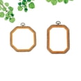 thumbnail image 1 of OUNONA  2 Pcs DIY Embroidery Ring Circle Stitch Frame Display Octagon, 1 of 8