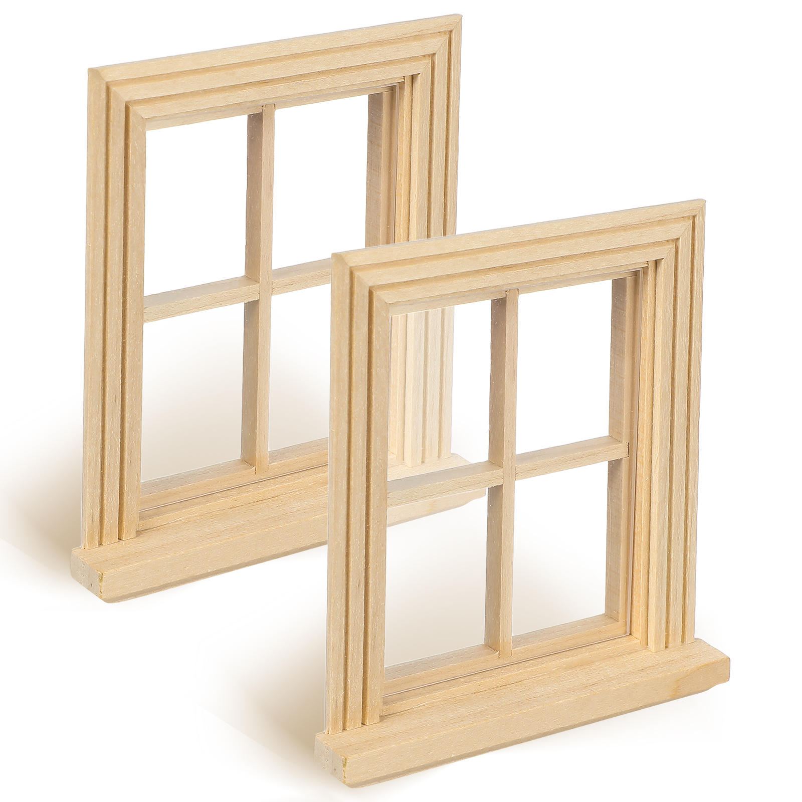 NUOLUX Rustic Style Miniature Window Frame Models for Furniture Shop ...